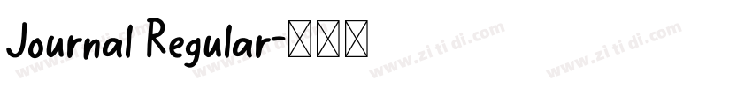 Journal Regular字体转换 Journal Regular字体转换